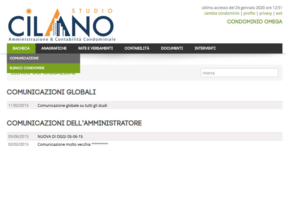 Comunicazioni di Studio